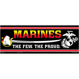 USMC Marines Saber The Few The Proud Bumper Sticker