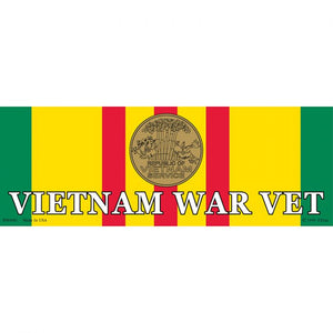 Vietnam War Vet Bumper Sticker