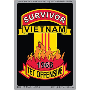 Survivor Vietnam 1968 Tet Offensive Sticker