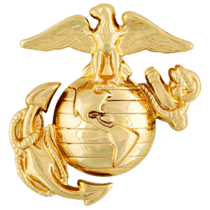 USMC EGA Left Gold Hat Pin