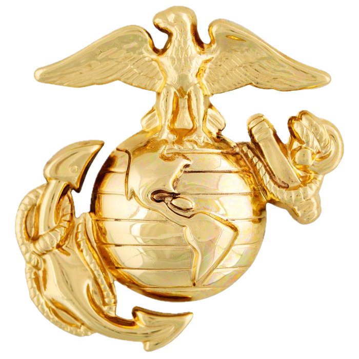 USMC EGA Left Gold Hat Pin