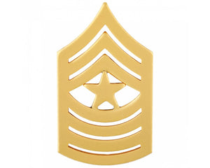USMC E-9 Sergeant Major Satin Gold Rank Pin