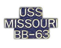 USS Missouri BB-63 Pin