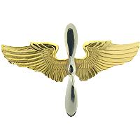 Early US Army 4 1/8" Jumbo Aviator Pilot Wings Pin