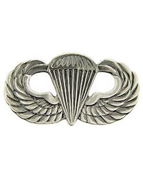 Army Basic Paratrooper Wings Insignia Pin (PEWTER)