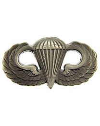 Army Basic Paratrooper FULL SIZE Wings Insignia Pin (PEWTER)