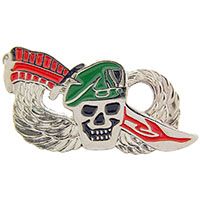 Special Forces Winged Skull With Knife Pin