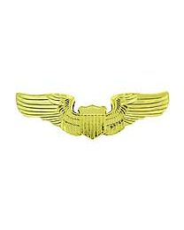 USAF Basic Pilot Wings Extra Large Gold Pin