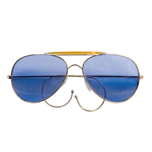 Classic Blue Aviator Air Force Style Sunglasses