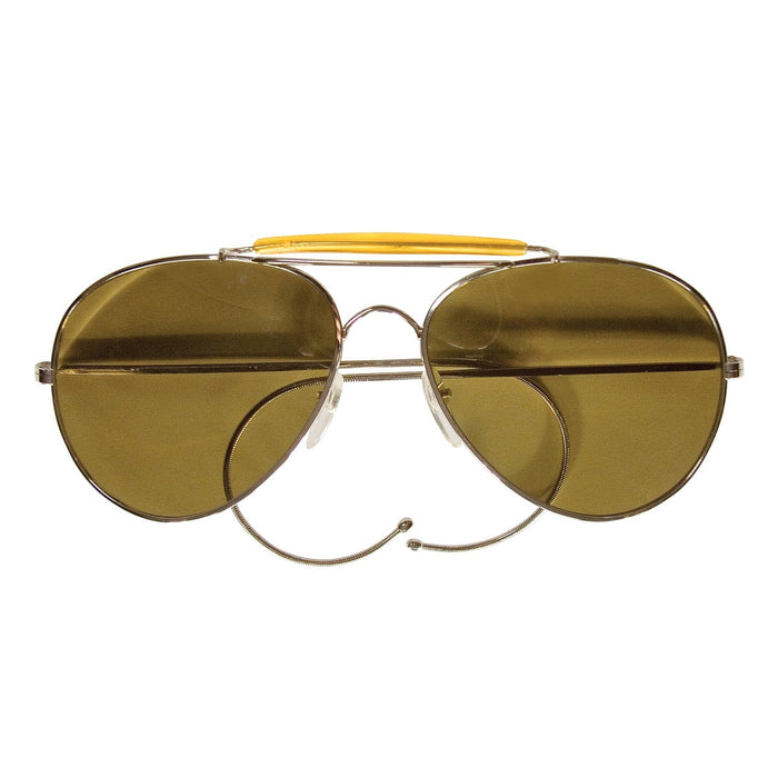 Classic Brown Aviator Air Force Style Sunglasses