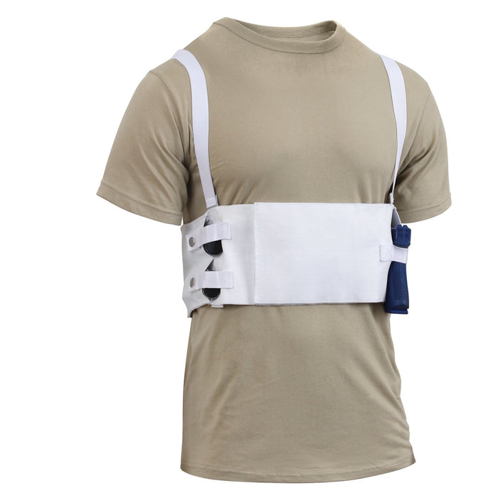 White Deep Concealment Concealed Carry Chest Holster