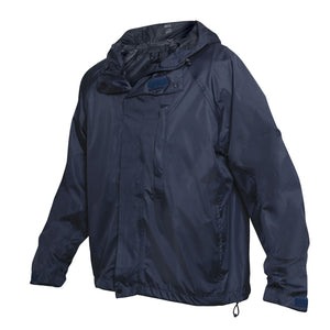 Navy Blue Packable Rain Jacket