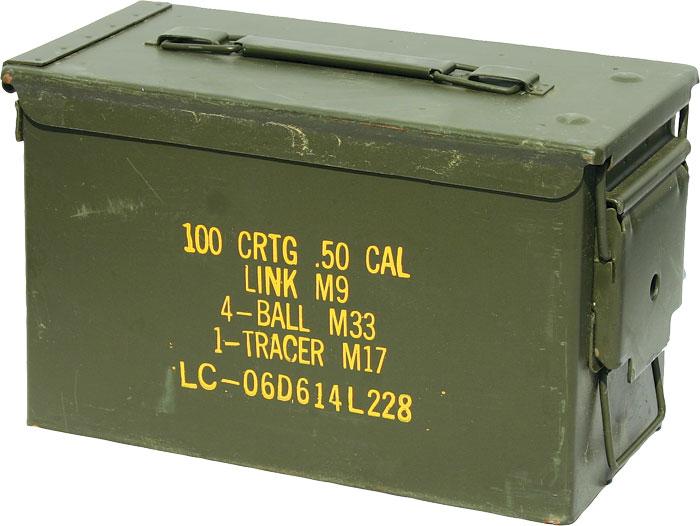 Genuine G.I. Issue .50 Caliber Ammo Can