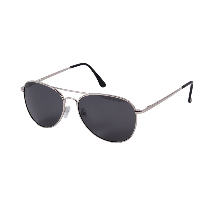 Chrome Aviator 58mm Polarized Smoked Sunglasses