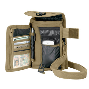 Khaki Canvas Travel Portfolio Bag