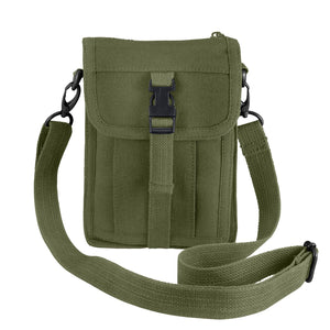 Olive Drab Canvas Travel Portfolio Bag