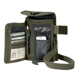 Olive Drab Canvas Travel Portfolio Bag