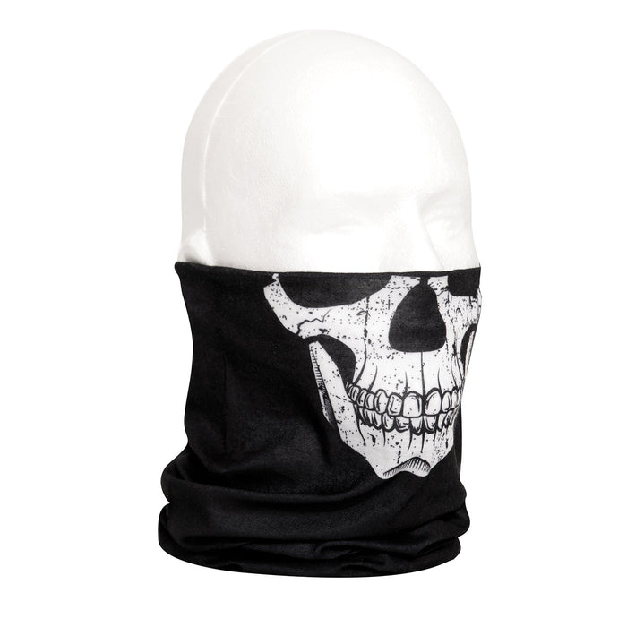 Skull Print Multi-Use Neck Gaiter and Face Covering Tactical Wrap