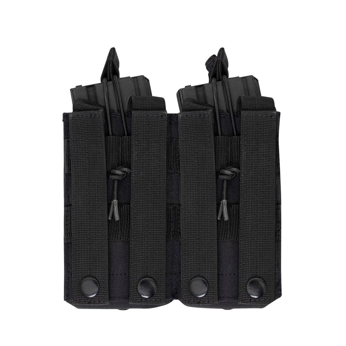 Black MOLLE Open Top Double Mag Pouch – GRANDPOPSARMYNAVY