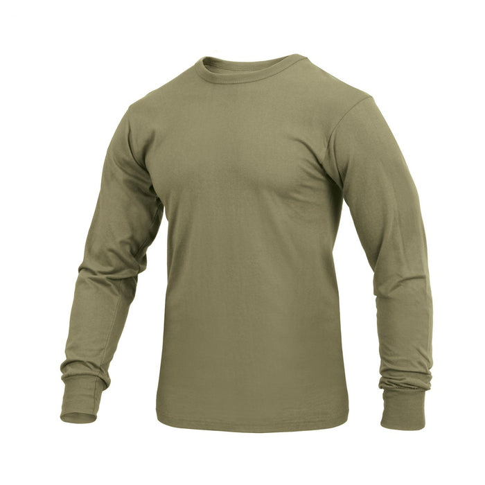 Coyote Brown Long Sleeve Solid T-Shirt