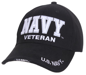 Deluxe Low Profile Navy Veteran Cap
