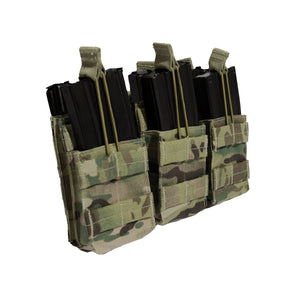 Multicam M4/AR15 MOLLE Open Top Six Rifle Mag Pouch