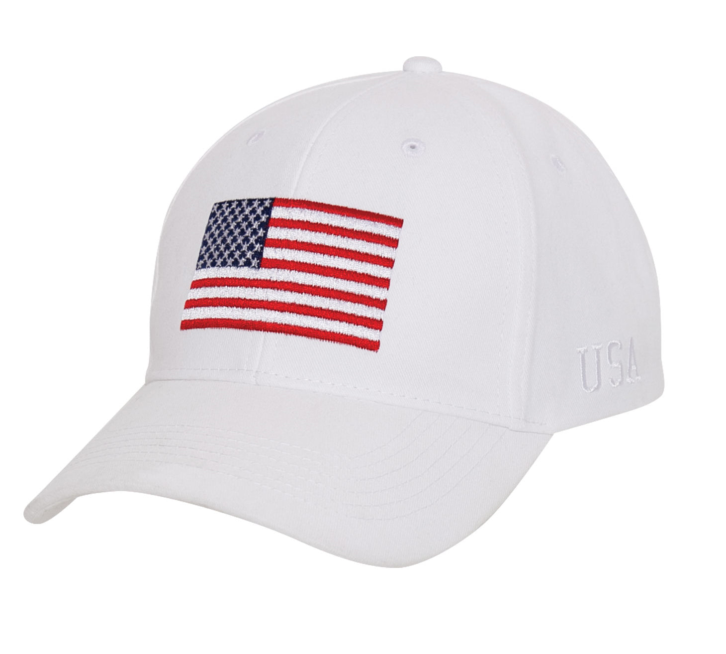 USA Flag Low Profile Cap - White – GRANDPOPSARMYNAVY display picture 2