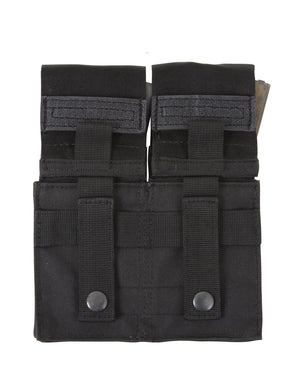 Black MOLLE Double M16 Mag Pouch with Inserts