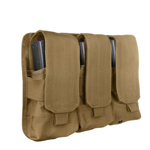 Coyote Brown Universal Triple Mag Rifle Pouch