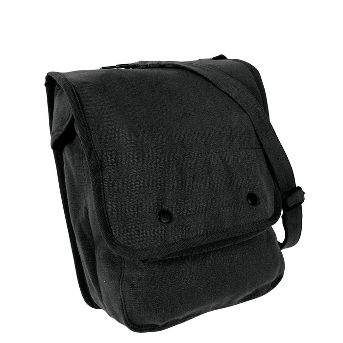 Black Canvas Map Case Shoulder Bag