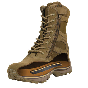 AR 670-1 Coyote Brown Forced Entry 8" Deployment Boots With Side Zipper