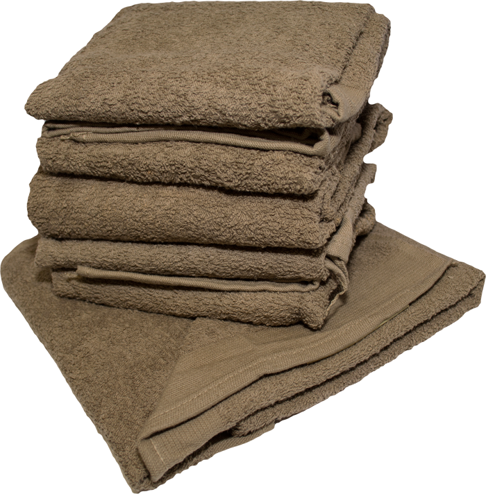 U.S. Military Brown 100% Cotton Towel USED