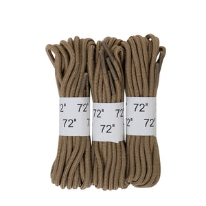 Coyote Brown 72" Boot Laces - 3 Pack