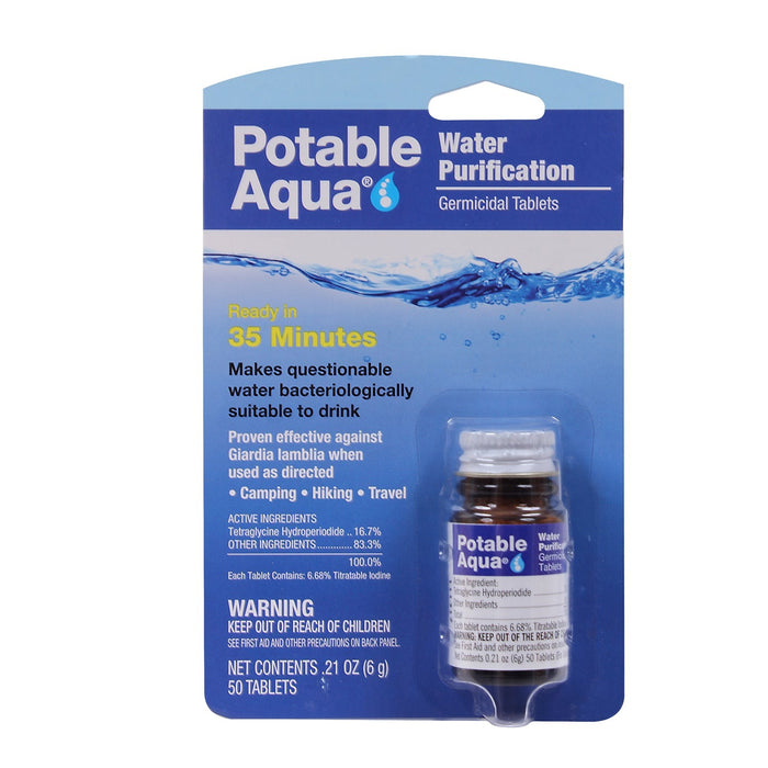 Emergency Potable Aqua Water Purification Tablets
