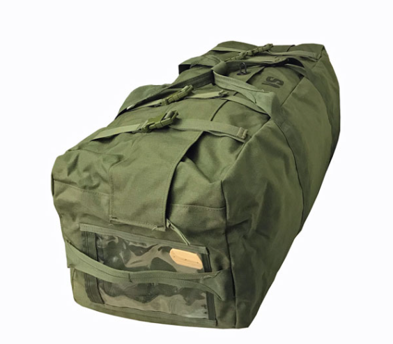 U.S. Military OD Improved Nylon Duffle Bag USED