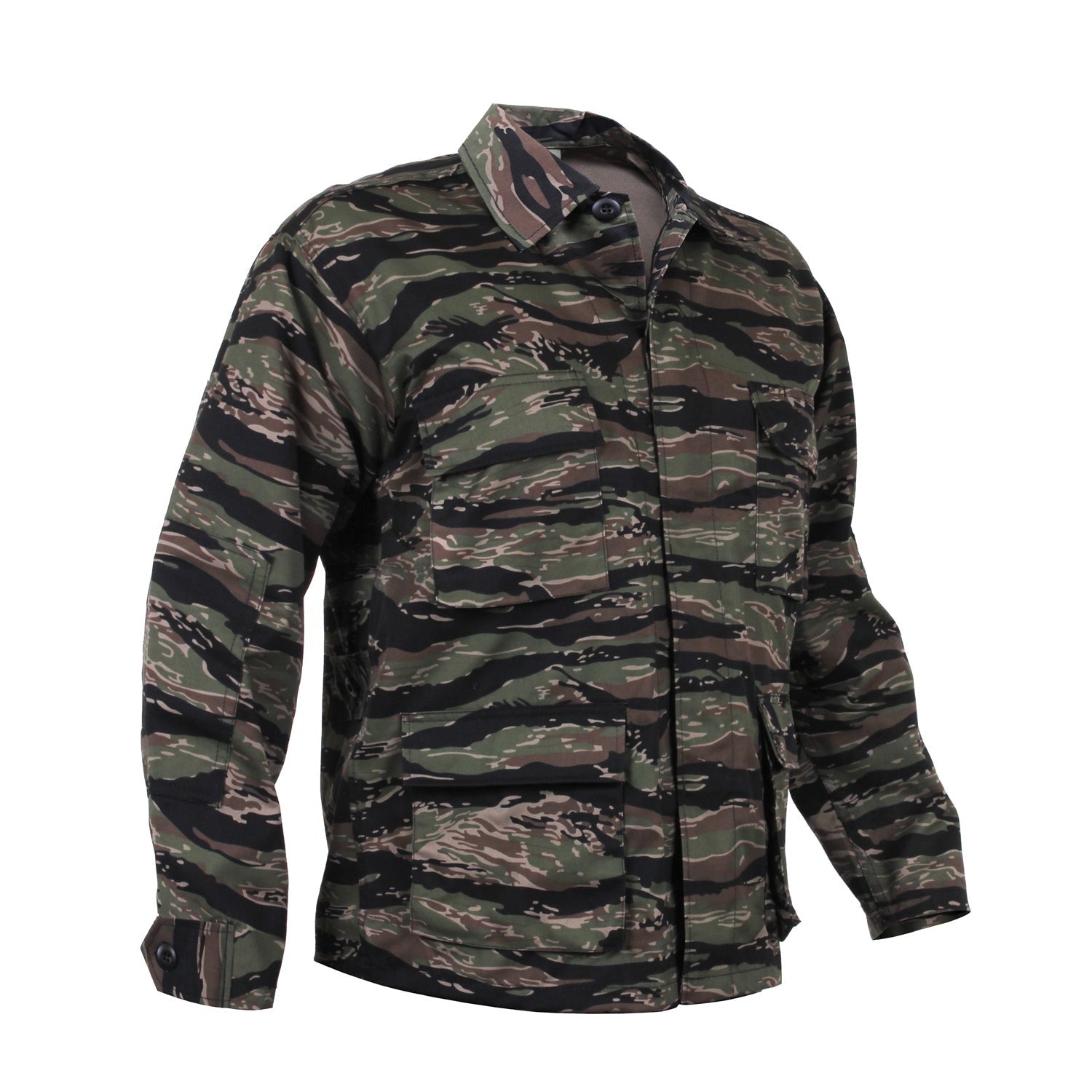 TIGER CAMO RELAXED FIT MILITARY SHIRT MENS