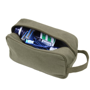 Olive Drab Canvas Travel Kit