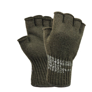 Olive Drab G.I. Fingerless Glove Liners USA MADE