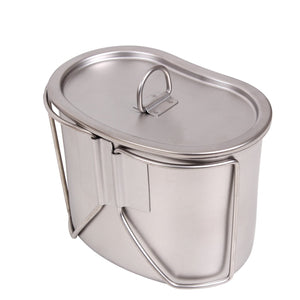Stainless Steel Canteen Cup and Cover Set