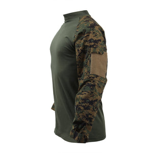 Woodland Digital Marpat Camo Military NYCO FR Fire Retardant Combat Shirt