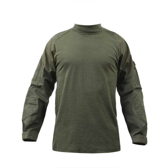 Olive Drab Military NYCO FR Fire Retardant Combat Shirt