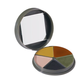 GI Type 5 Color Camo Face Paint - Round Compact
