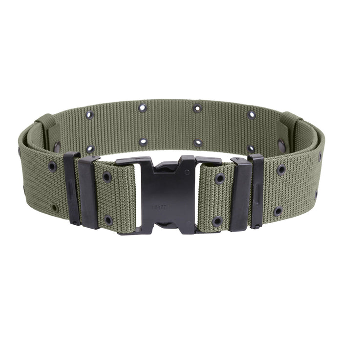 Army Green Web Belt With Plastic Buckle