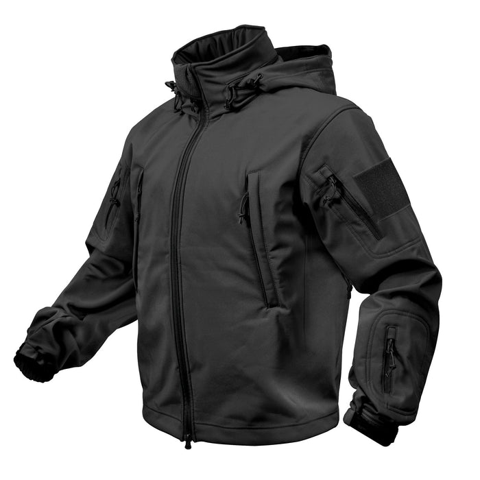 Black Special Ops Tactical Soft Shell Jacket