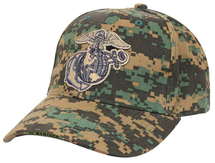 Deluxe Eagle, Globe & Anchor Low Profile Cap - Woodland Marpat