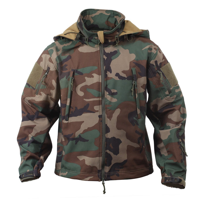 Woodland Camo Special Ops Tactical Soft Shell Jacket