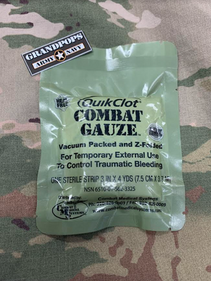 QuickClot® Combat Gauze™ Vacuum Packed & Z-Folded Trauma Bandage EXPIRED DATE