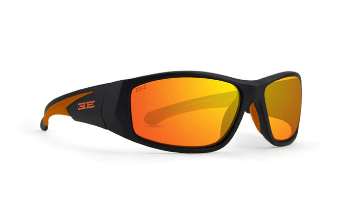 Epoch Salerno Black & Orange 100% UVA/UVB Protection Orange Mirror SunGlasses