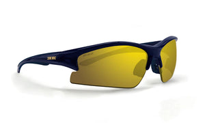 Epoch Brodie Navy 100% UVA/UVB Protection Gold Mirror SunGlasses