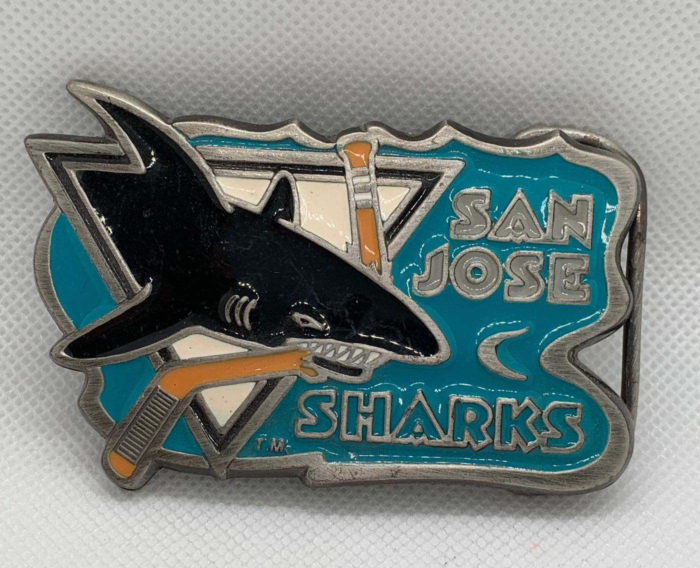 San Jose Sharks Belt Buckle, Vintage Belt Buckle, Sharks, Accessories, Hockey Belt Buckle, Hockey Fans, Hockey Gear